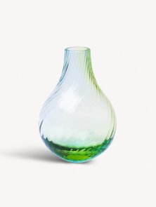 IRIS VASE BLUE GREEN