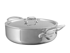 Mauviel Gryta med stållock låg Cook Style 5,7 liter Stål