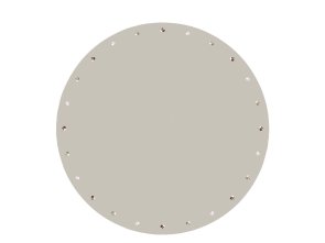 Södahl Julgransmatta dia110 Christmas Hearts Embroidery Rose