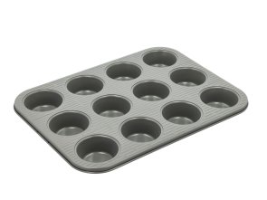 Funktion Muffinsform till 12 st. Line 35 x 26,5 x 3 cm Grå Carbon ste