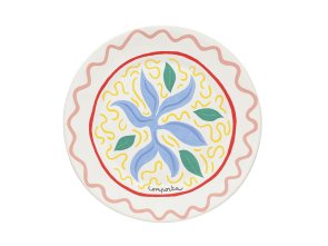 Costa Nova Tallrik flat Bliss 27 cm Blå/Koral/Rosa/Grön