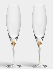 INTERMEZZO CHAMPAGNEGLASS GULD 26CL 2-PACK - ORREFORS