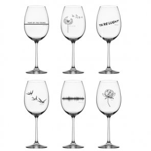 DON'T STOP THE MUSIC WINE GLASS 46CL 6-PACK - KOSTA BODA
