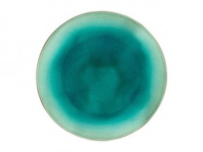 Costa Nova Tallrik flat Riviera 21 cm Azurblå/svart Keramik