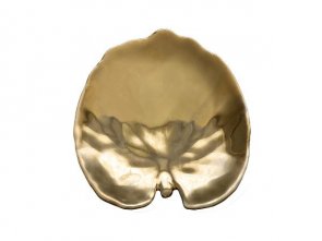 Costa Nova Tallrik näckrosblad Riviera 18 x 17 cm Gyllen Keramik