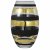 Nybro Glasbruk - Versailles Vas Konvex Guld-svart, 260x160 mm
