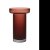 LIMELIGHT ROSE VASE AMBER H 230MM - KOSTA BODA