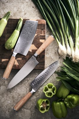 Zoom bild av Hattasan damascus kockkniv - Vinga Home