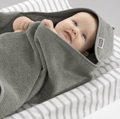 Zoom bild av Basic Babycape 75x75 cm 2-Pack Grå