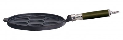 Zoom bild av RONNEBY BRUK PLÄTTPANNA MED URTAG FÖR 7 RUNDA SMÅPLÄTTAR