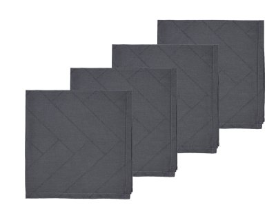 Zoom bild av Södahl Tygservett 4-pack Tiles Damast Ash
