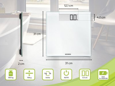 Zoom bild av Soehnle Personvåg Style Sense Comfort 100 Vit