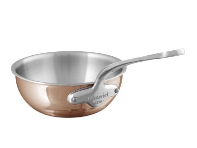Zoom bild av Mauviel Sautépanna rundad M'6s 3,2 liter Koppar/Stål