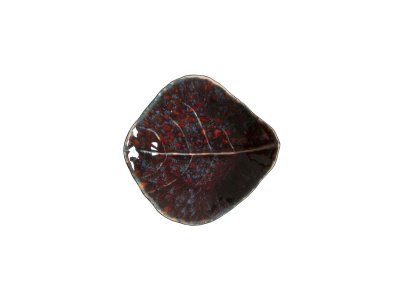 Zoom bild av Costa Nova Miniskål löv Riviera 11 x 10 x 3 cm Granatröd/svart fläckad