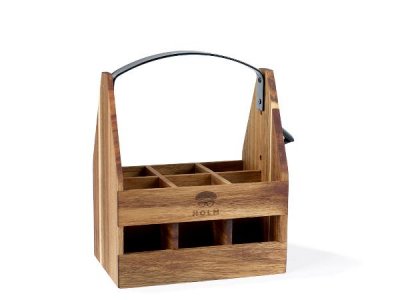 Zoom bild av HOLM - Träkorg i akaciaträ för dina drycker!