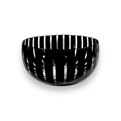 Zoom bild av Nybro Glasbruk - Twist Skål Svart, 215x110 mm