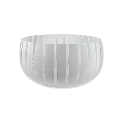 Zoom bild av Nybro Glasbruk - Twist Skål Vit, 215x110 mm