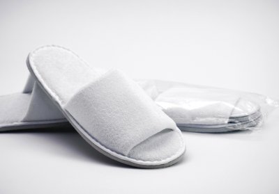Zoom bild av Tofflor vit frotté ,unisex