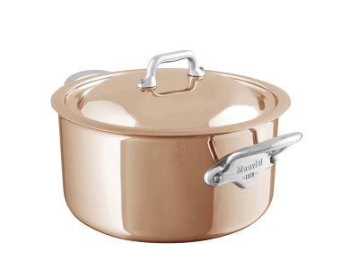 Zoom bild av Mauviel Gryta med lock M'6s 3,4 liter Koppar/Stål