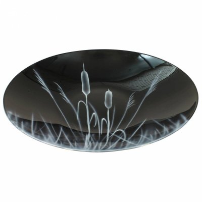 Zoom bild av Nybro Glasbruk - Kaveldun Fat Svart, 70x390 mm