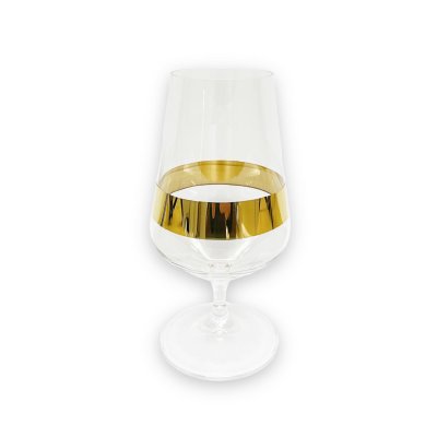 Zoom bild av Nybro Glasbruk - Nobilia Ölglas 2-pack Guld, 175x85 mm