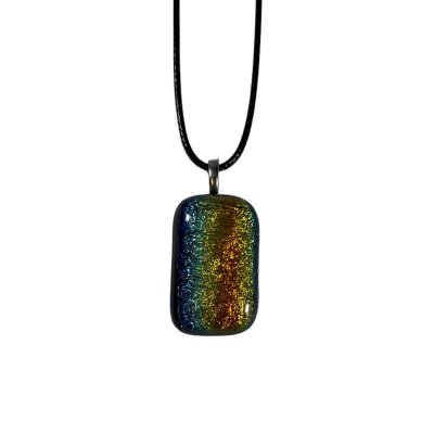 Zoom bild av Nybro Glasbruk - Rektangulär Halsband, 30x20 mm