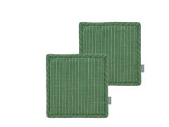 Zoom bild av Södahl organic Grytlappar 20x20 Line 2 st Green