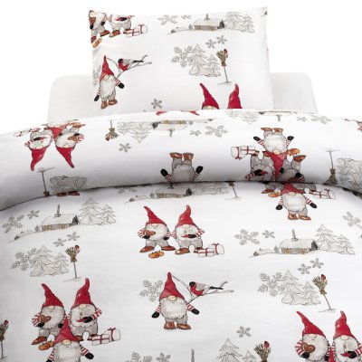 Zoom bild av 2-Dels Set Frosty Christmas Vit