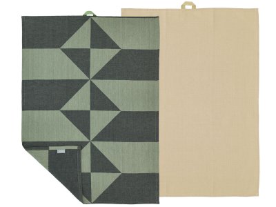 Zoom bild av Södahl Kökshandduk 50x70 Twist 2 st Hedge Green