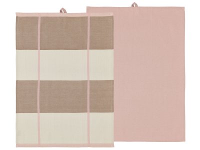 Zoom bild av Södahl Kökshandduk 50x70 Blocks 2 st Rose