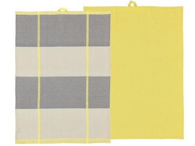 Zoom bild av Södahl Kökshandduk 50x70 Blocks 2 st Yellow