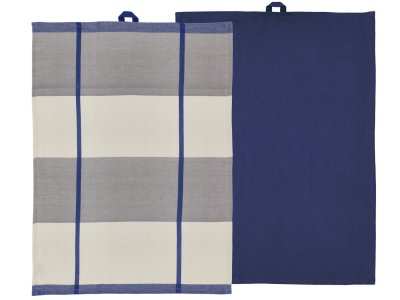 Zoom bild av Södahl Kökshandduk 50x70 Blocks 2 st Royal Blue