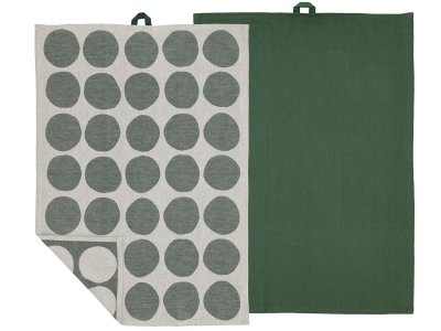 Zoom bild av Södahl Kökshandduk 50x70 Bubbles 2 st Pine green