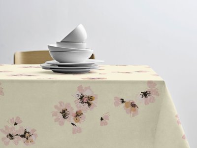 Zoom bild av Södahl Akrylduk med antiglid Flora Yellow
