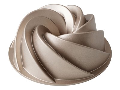 Zoom bild av Blomsterbergs Sockerkaksform Swirl 24 x 9 cm Rose gold