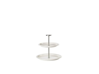Zoom bild av Zone Denmark Serveringsfat, två våningar Eau 20 cm Offwhite Porslin