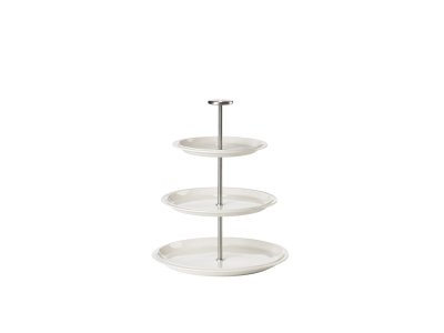 Zoom bild av Zone Denmark Serveringsfat, tre våningar Eau 24 cm Offwhite Porslin