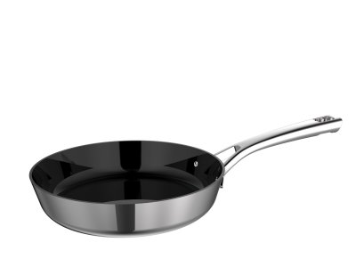 Zoom bild av Pillivuyt Gourmet Stekpanna keramisk non-stick Divette 24 cm Rostfritt stål