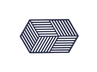 Zoom bild av Zone Denmark Grytunderlägg Hexagon 24 x 14 x 0,9 cm Midnight Silikon