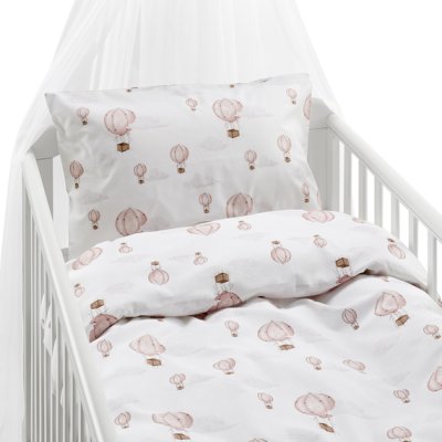 Zoom bild av 2-Dels Set Ballong Barnvagn Rosa