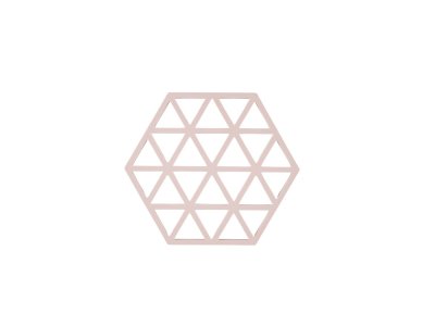 Zoom bild av Zone Denmark Grytunderlägg Triangles 16 x 14 x 0,9 cm Rose Silikon