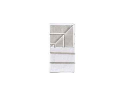 Zoom bild av Zone Denmark Handduk Sauna 50x100 White/Soft Grey/Eucalyptus