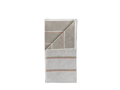 Zoom bild av Zone Denmark Badlakan Sauna 70x140 Soft Grey/Eucalyptus/Terracotta