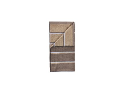 Zoom bild av Zone Denmark Handduk Sauna 50x100 Taupe/Camel/Sky Blue