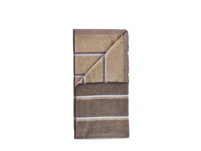 Zoom bild av Zone Denmark Badlakan Sauna 70x140 Taupe/Camel/Sky Blue