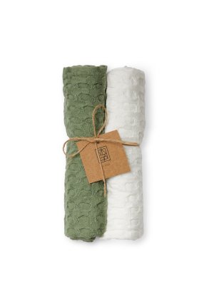 Zoom bild av Cromer kökshandduk i våffeldesign, 2-pack - Vinga Home