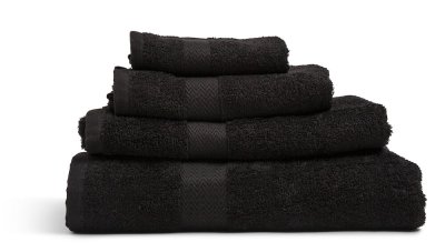 Zoom bild av Queen Anne Frotté Svart 65x130