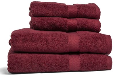 Zoom bild av Lord Nelson Frotte Fair Trade Vinröd 70x130