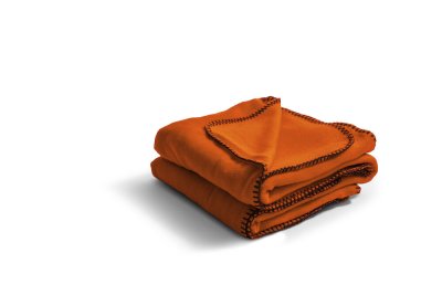 Zoom bild av Fleecepläd . Orange - Nightingale