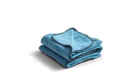 Zoom bild av Fleeceponcho . Turkos - Nightingale